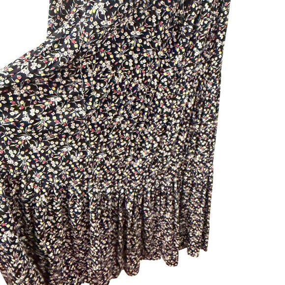 Chaps Sleeveless Floral Dress Sz 1X Navy Multi-Color Lightweight Comfortable - Picture 6 of 12